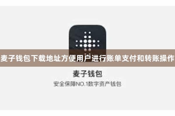 麦子钱包下载地址方便用户进行账单支付和转账操作
