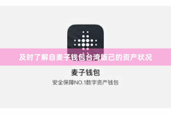 及时了解自麦子钱包台湾版己的资产状况